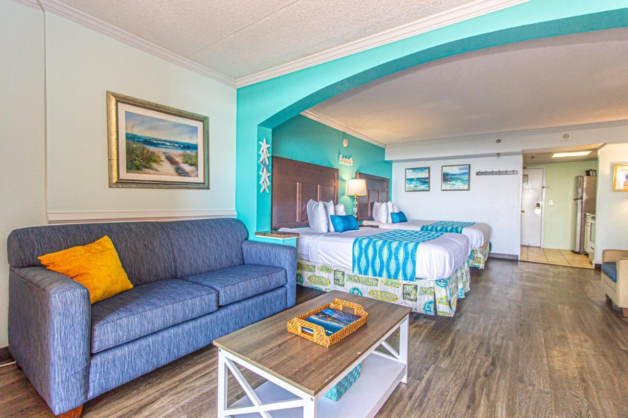 Oversized Ocean View Queen Suite With Beautiful Fireplace And Accents - Sleeps 4 Guests! Миртъл Бийч Екстериор снимка