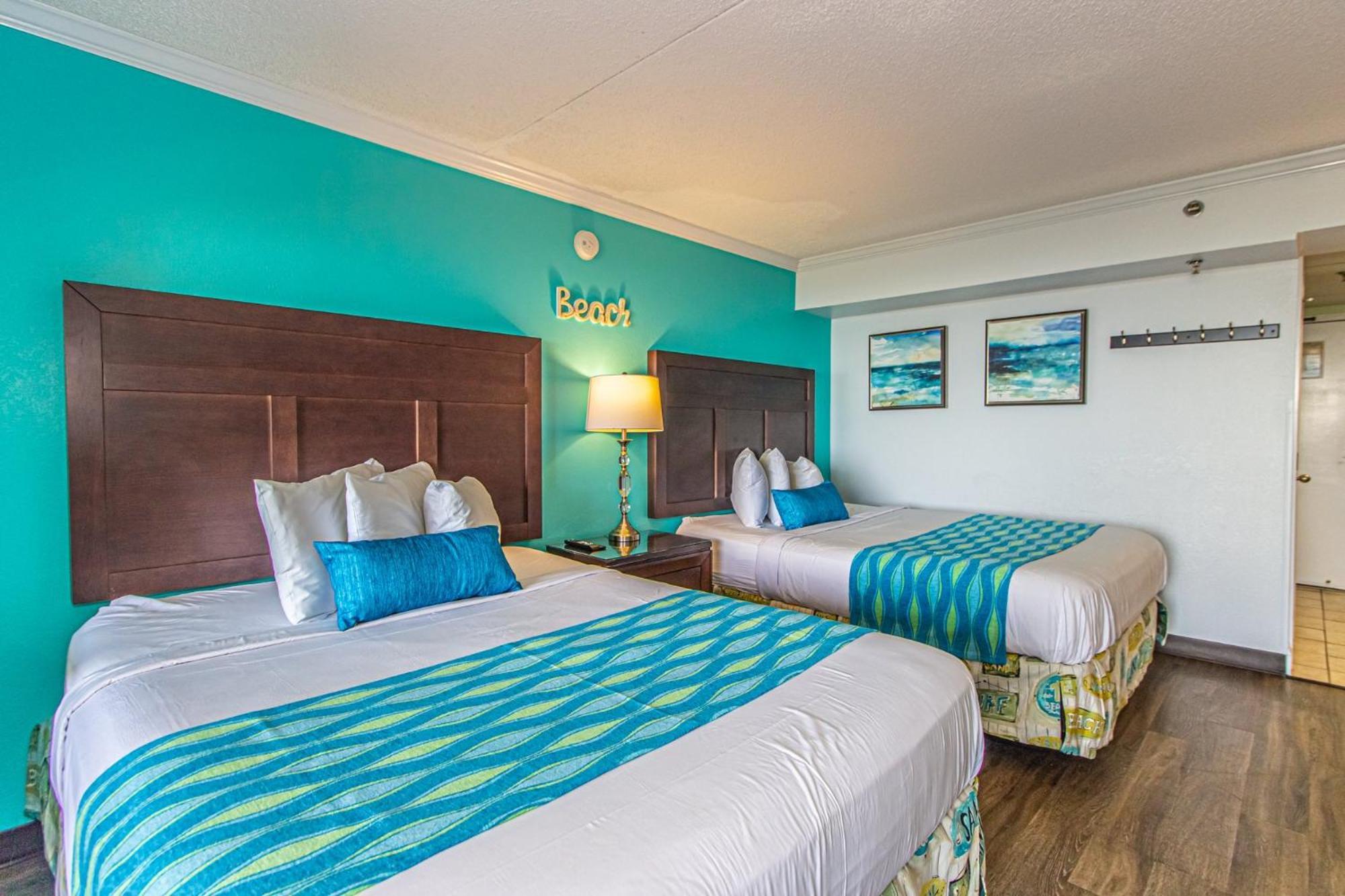 Oversized Ocean View Queen Suite With Beautiful Fireplace And Accents - Sleeps 4 Guests! Миртъл Бийч Стая снимка